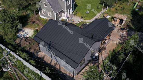 Самозащелкивающаяся кровля ARMO Rooftop Бархат Zn180