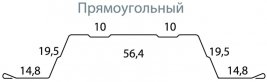 Штакетник Grand Line Прямоугольный Полиэстер 0,5 мм