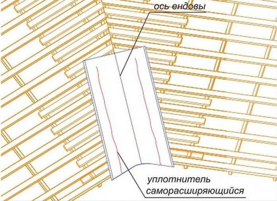 Ендова внутренняя Интерпрофиль Стальной Кашемир