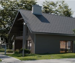 Фиброцементный сайдинг Фибростар Wood КС 43 Какао