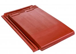 Керамическая черепица Rongguan Flat киноварь