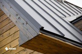 Самозащелкивающаяся кровля ARMO Rooftop Кашемир матовый Zn275