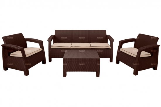 Уличная мебель диван двухместный TWEET Sofa 3 Seаt