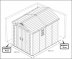 Пластиковый сарай Keter Factor 8х11