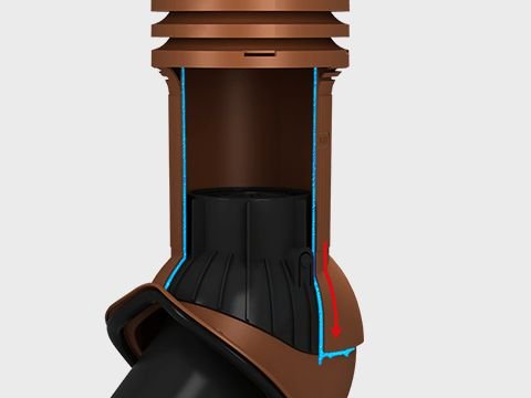 Вентиляционный выход Wirplast WiroVent EVO Е30 (изолированный)