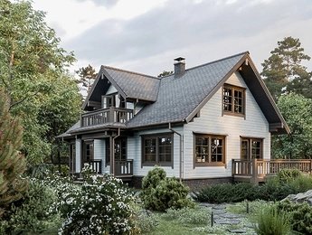 Сайдинг Docke Premium Профилированный брус Голубика